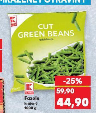 Kaufland Fazole krájené nabídka