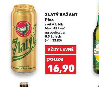 Kaufland Pivo zlatý bažant nabídka
