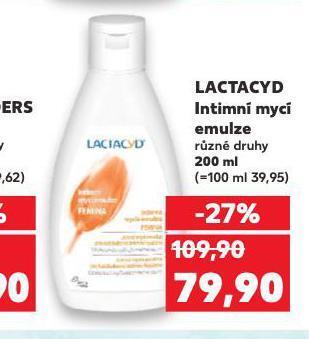 Kaufland Lactacyd intimní mycí emulze nabídka