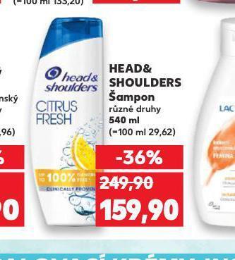 Kaufland Head&shoulders šampon nabídka