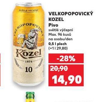 Kaufland Pivo velkopopovický kozel 10 nabídka