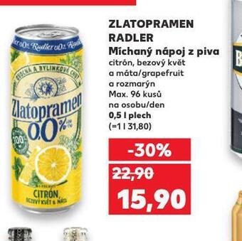 Kaufland Zlatopramen radler nabídka