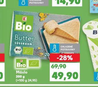 Kaufland Bio máslo nabídka