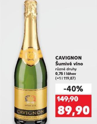 Kaufland Cavignon šumivé víno nabídka