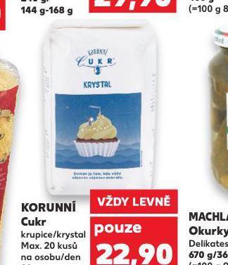 Kaufland Korunní cukr nabídka
