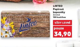 Kaufland Linteo papírové kapesníky nabídka