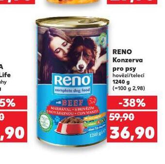 Kaufland Reno konzerva pro psy nabídka