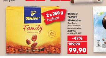 Kaufland Tchibo family mletá káva nabídka