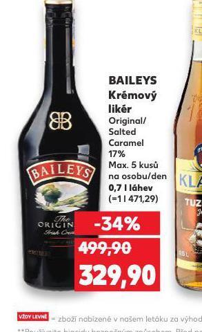 Kaufland Baileys krémový likér nabídka