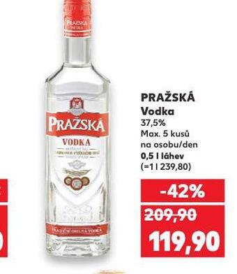Kaufland Pražská vodka nabídka