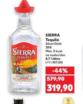 Kaufland Sierra tequila nabídka