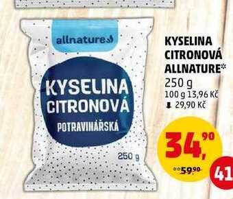 Penny Market Kyselina citronová allnature, 250 g nabídka