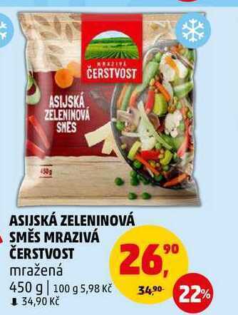 Penny Market Asijská zeleninová směs mrazivá čerstvost, 450 g nabídka