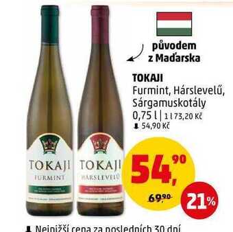 Penny Market Tokaji, 0,75 l nabídka