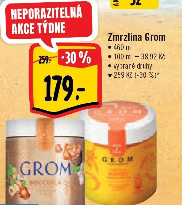 Zmrzlina Grom nabídky v Albert