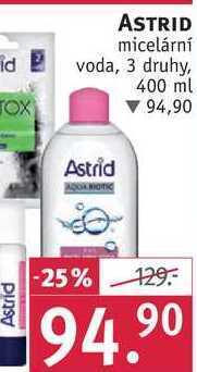 Rossmann Astrid micelární voda, 400 ml nabídka