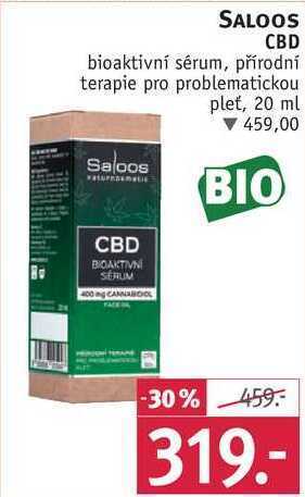 Rossmann Saloos cbd bioaktivní sérum, 20 ml nabídka