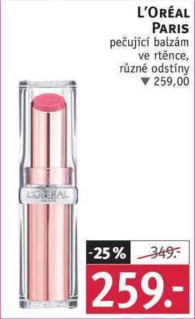 Rossmann L'oréal paris pečující balzám ve rtěnce nabídka