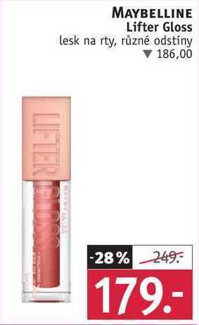 Rossmann Maybelline lifter gloss lesk na rty nabídka