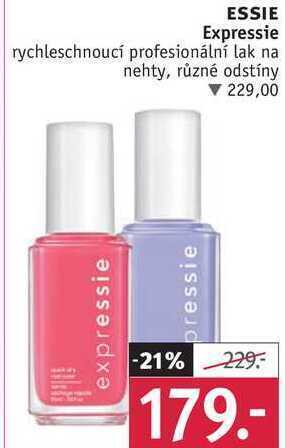 Rossmann Essie expressie rychleschnoucí profesionální lak na nehty nabídka