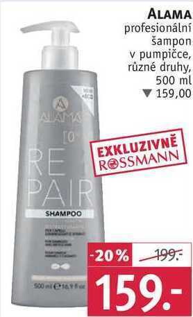 Rossmann Alama profesionální šampon v pumpičce, 500 ml nabídka