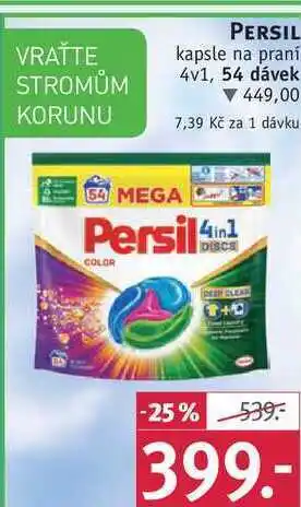 Persil kapsle na praní 4v1, 54 dávek