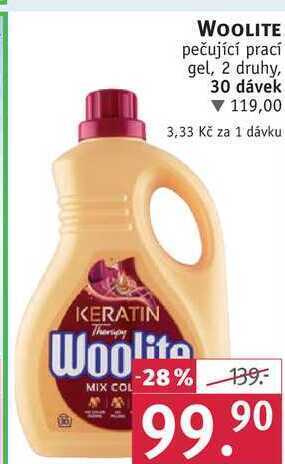 Rossmann Woolite pečující prací gel, 30 dávek nabídka