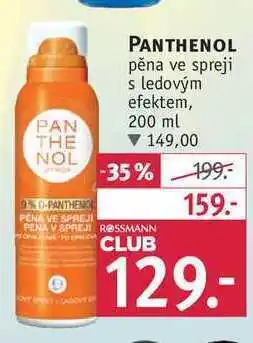 Panthenol pěna ve spreji s ledovým efektem, 200 ml