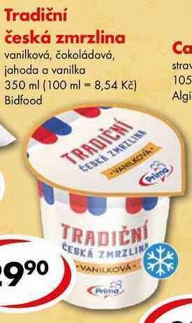 CBA Tradiční česká zmrzlina, 350 ml nabídka