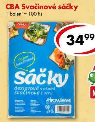 CBA Cba svačinové sáčky, 100 ks nabídka