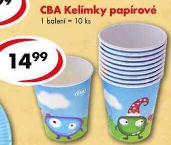 CBA Cba kelímky papírové, 10 ks nabídka