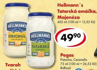 CBA Hellmann's tatarská omáčka, majonéza, 405 ml nabídka
