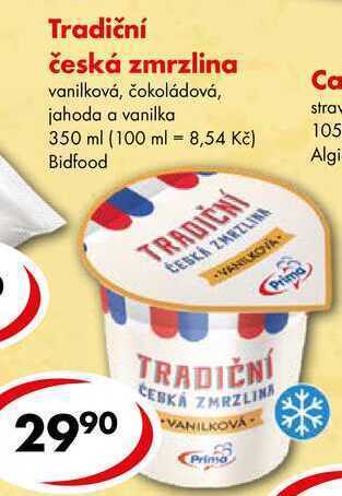 CBA Tradiční česká zmrzlina, 350 ml nabídka