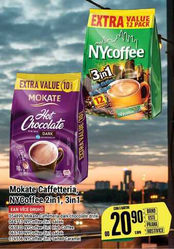 Mokate caffetteria, nycoffee 2in1, 3in1