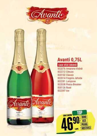 Tamda Foods Avanti 0,75 l nabídka