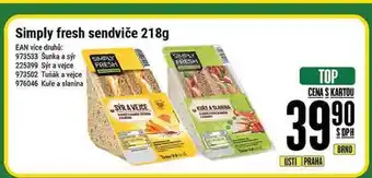 Tamda Foods Simply fresh sendviče 218 g nabídka