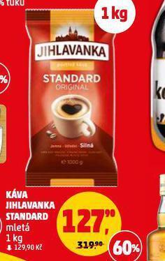 Penny Market Káva jihlavanka standard mletá nabídka