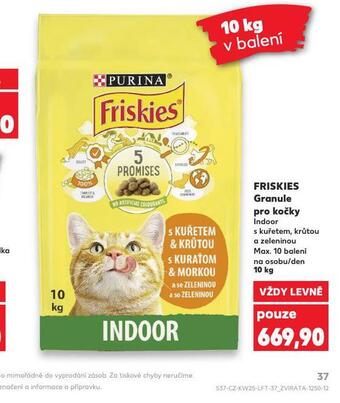 Kaufland Friskies granule pro kočky nabídka