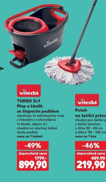 Kaufland Turbo 3v1 mop a kbelík se šlapacím pedálem nabídka