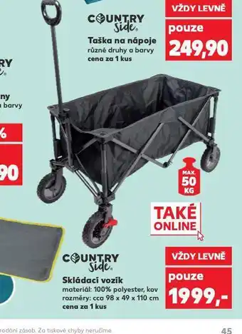 Kaufland Skládací vozík nabídka