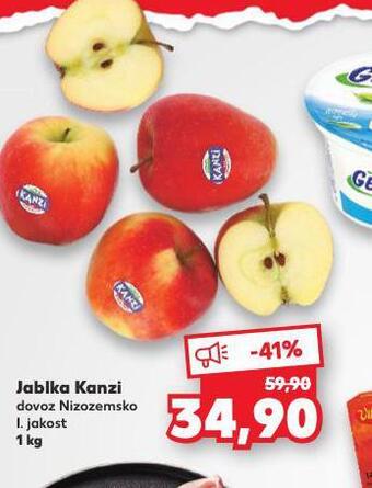 Kaufland Jablka kanzi nabídka