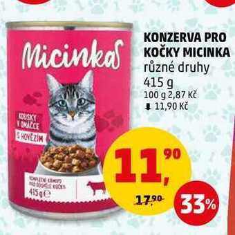 Penny Market Konzerva pro kočky micinka, 415 g nabídka