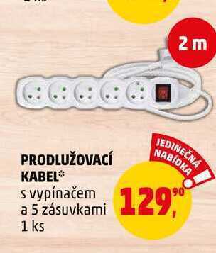 Penny Market Prodlužovací kabel, 1 ks nabídka