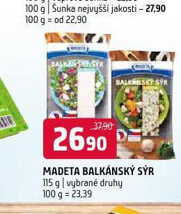 Terno Madeta balkánský sýr nabídka