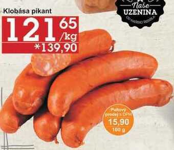 Jip Klobása pikant, 100 g nabídka