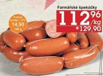 Farmářské špekáčky, 100 g