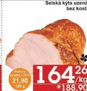 Jip Selská kýta uzená bez kosti, 100 g nabídka