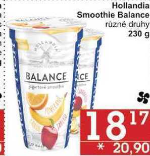 Jip Hollandia smoothie balance různé druhy, 230 g nabídka