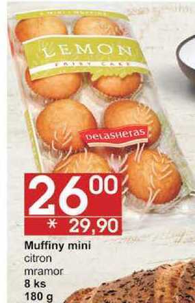 Jip Muffiny mini citron mramor 8 ks, 180 g nabídka