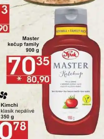 Jip Master kečup family, 900 g nabídka